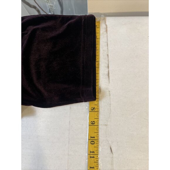 Coldwater Creek Womens Velvet Stretch Pants Purple Large - Picture 6 of 8